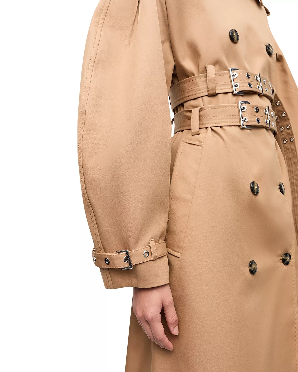 Double Belt Trench Coat - 4
