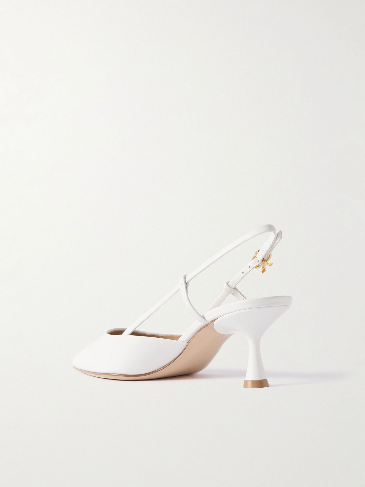 Ascent 55 leather slingback pumps White - 3