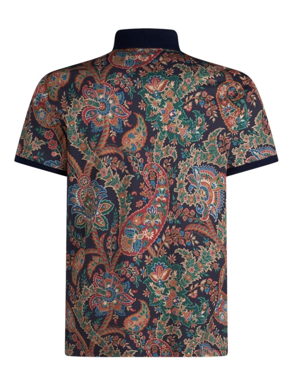 floral paisley print polo shirt - 6