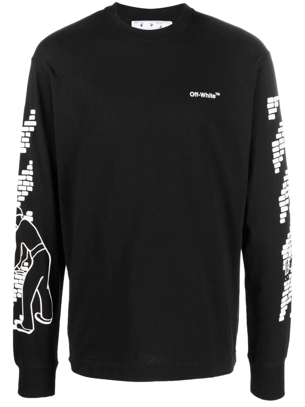 logo-print long sleeve T-shirt - 1