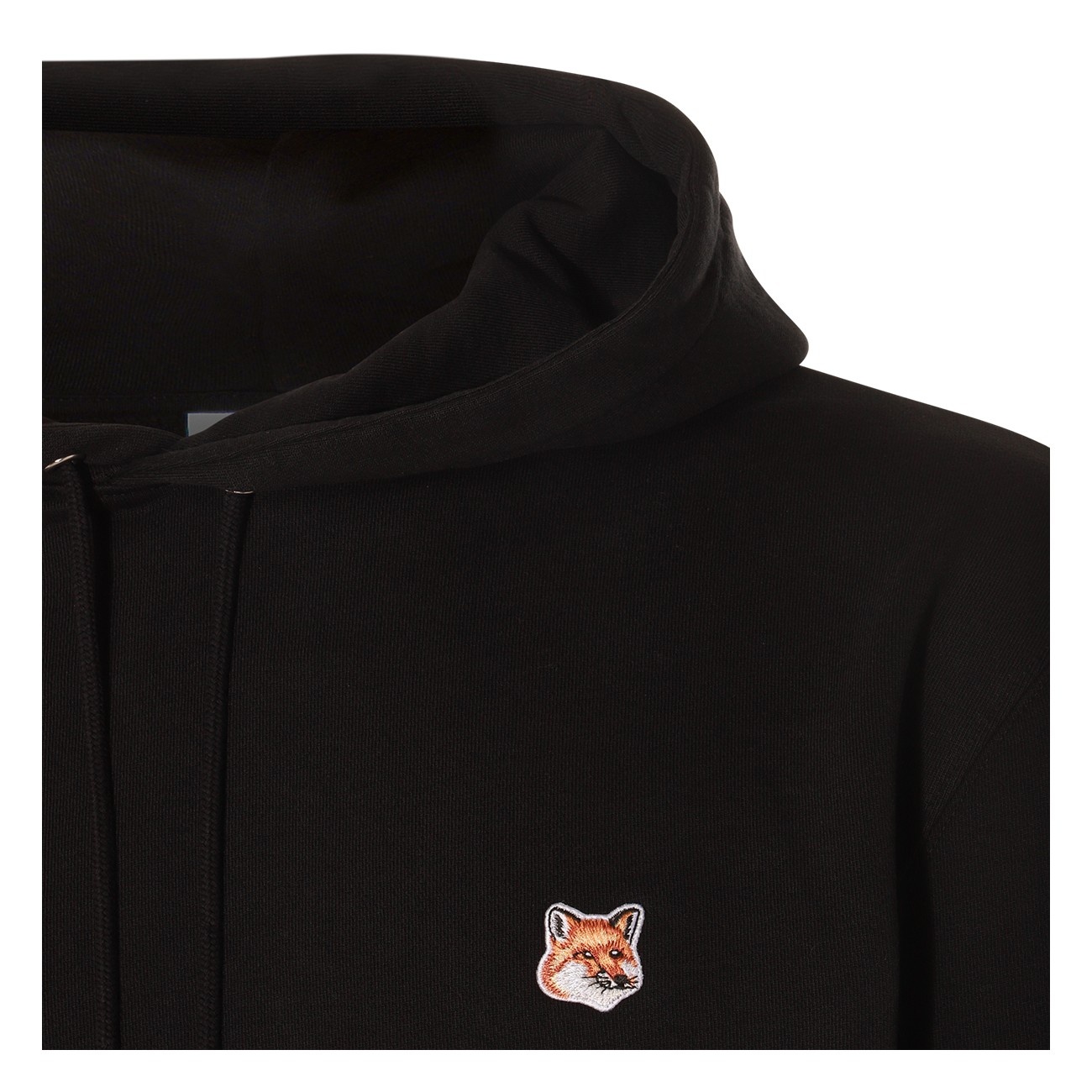 black cotton fox head sweatshirt - 3