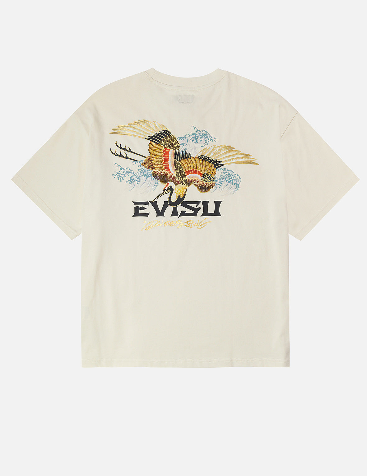 Crane and Logo Print Loose Fit T-shirt - 3