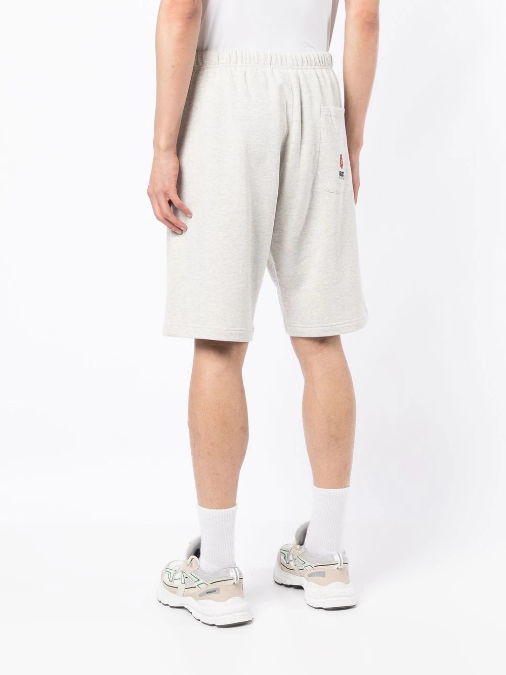 embroidered-logo track shorts - 4