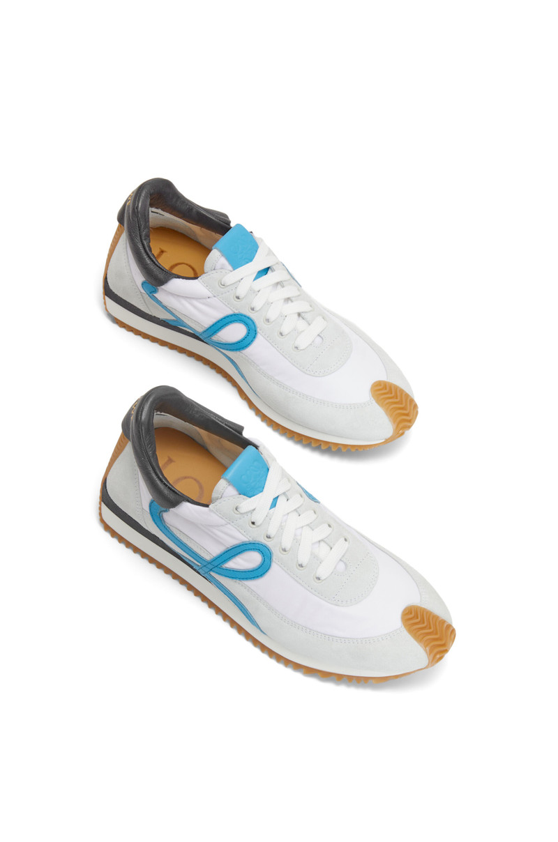 Flow runner in calfskin and nylon 4