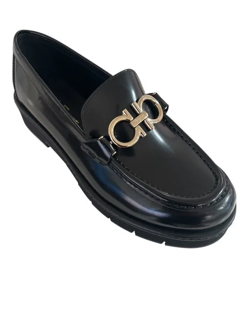Ferragamo New Rolo Gancini Loafers - 1