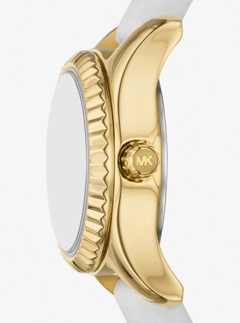 MICHAEL KORS Micro Lexington Leather Watch outlook