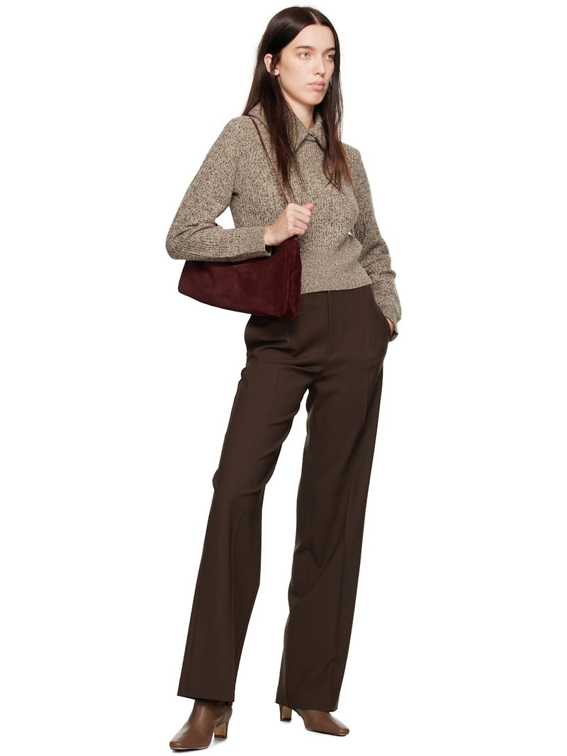 STAUD Brown Wally Ankle Boots outlook
