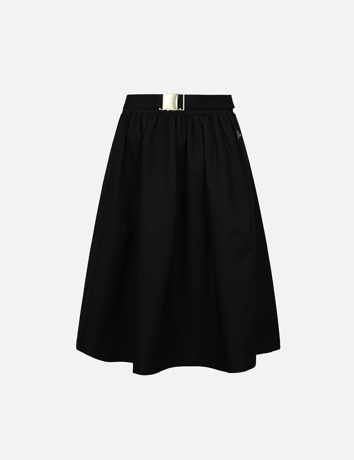 SEAGULL EMBROIDERY FLARE SKIRT - 1