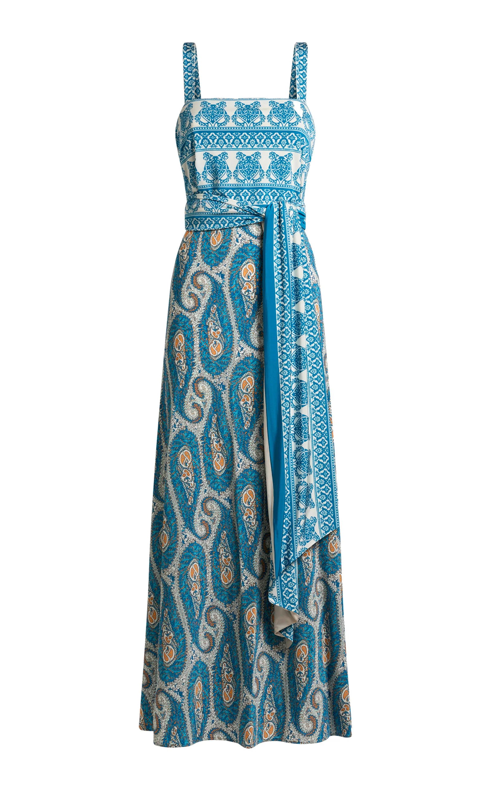Wrapped Jersey Maxi Dress print - 1