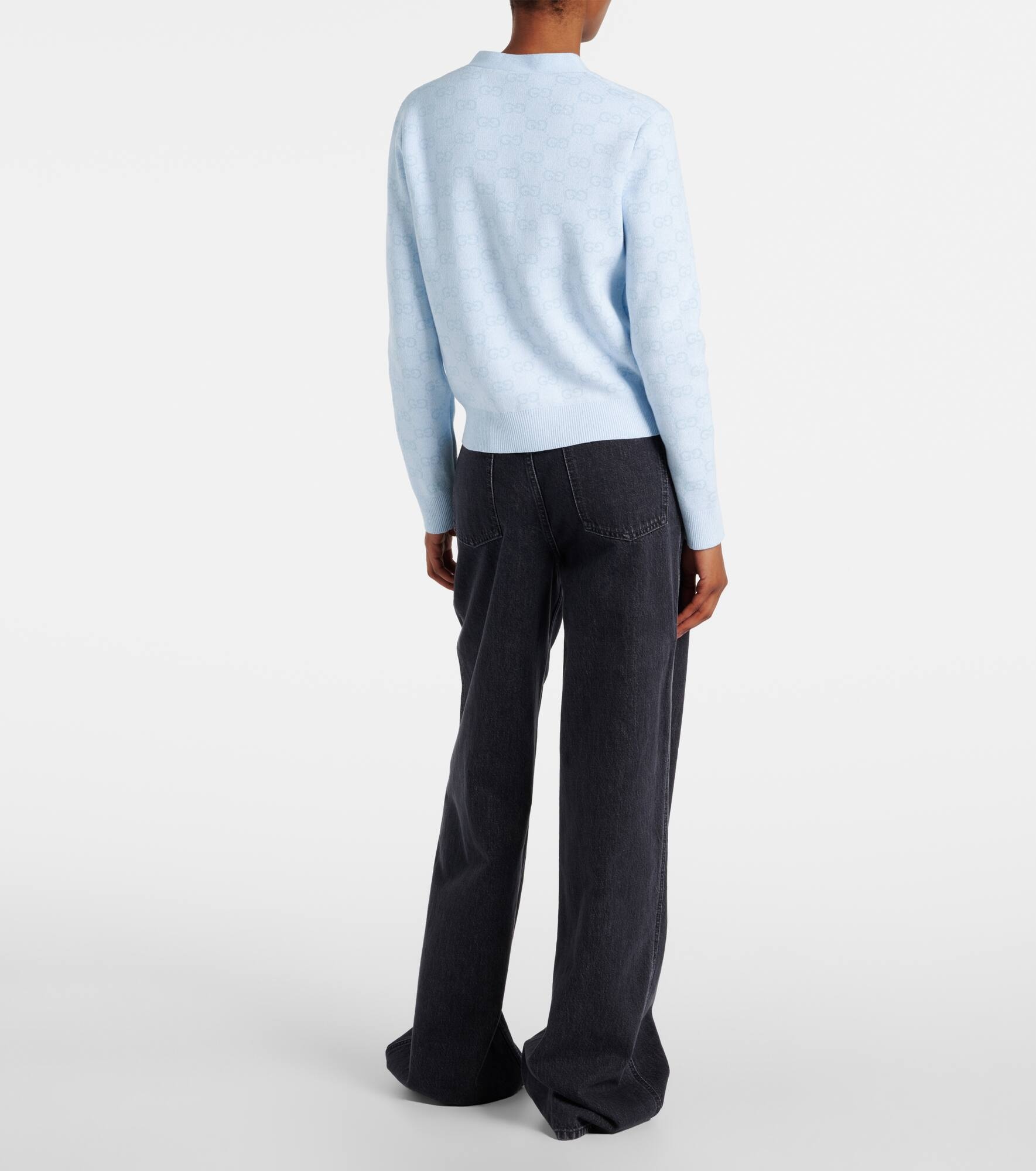 GG cotton jacquard cardigan - 3