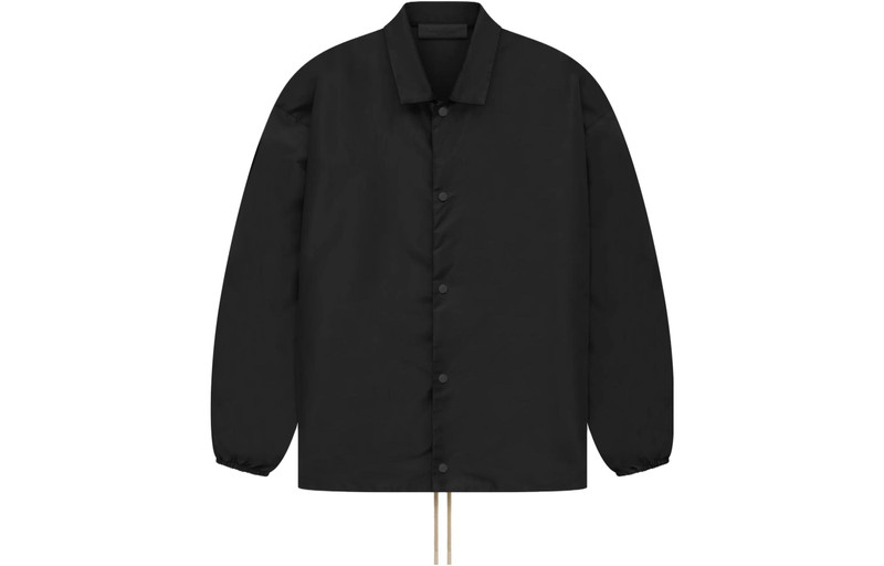 ESSENTIALS Fear of God Essentials The Black Collection Coaches Jacket 'Jet Black' 202SP232010F outlook