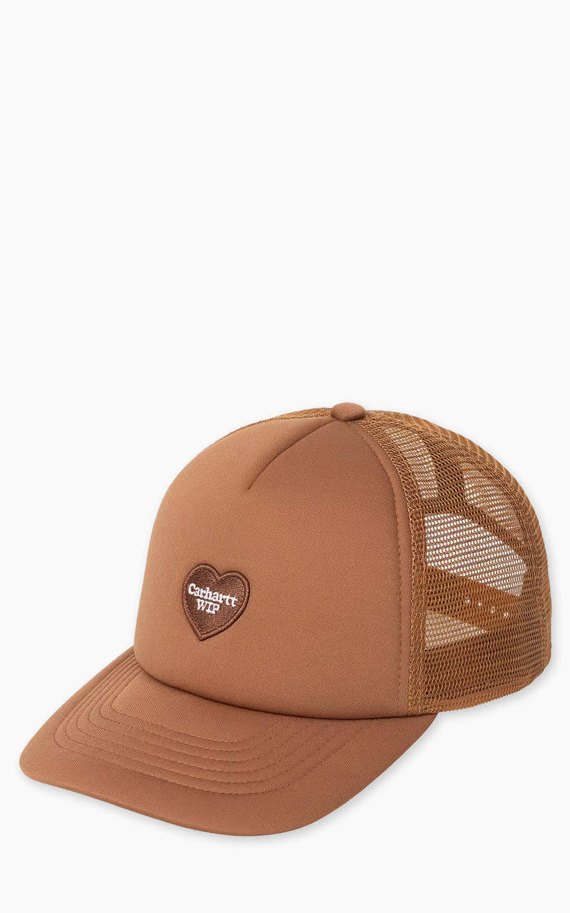 HEART PATCH TRUCKER CAP HAMILTON BROWN - 1