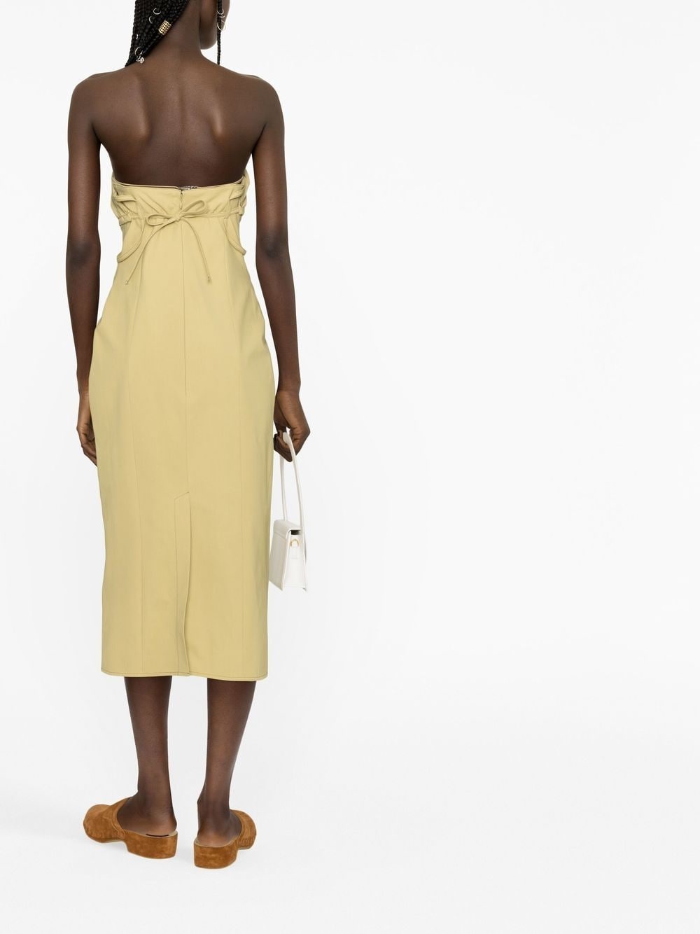 strapless cut-out dress - 4