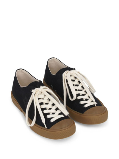 GANNI logo-embroidered organic cotton sneakers outlook