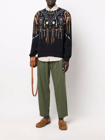 Etro geometric embroidered sweatshirt outlook