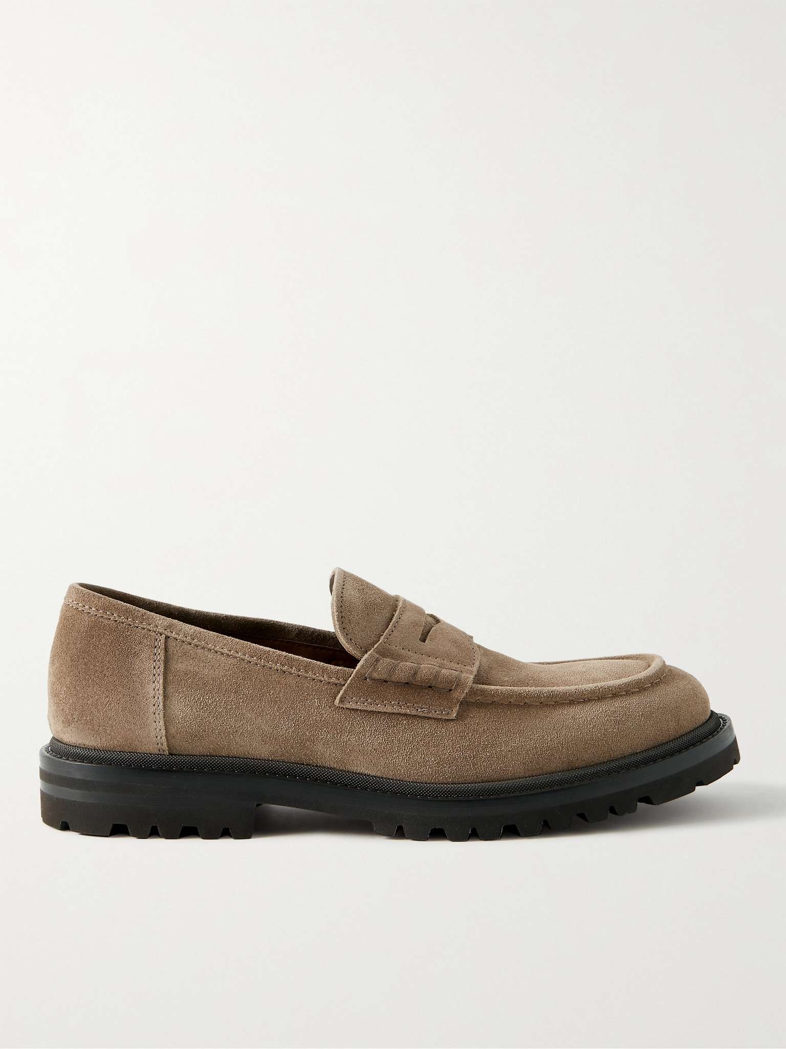 Suede Penny Loafers - 1