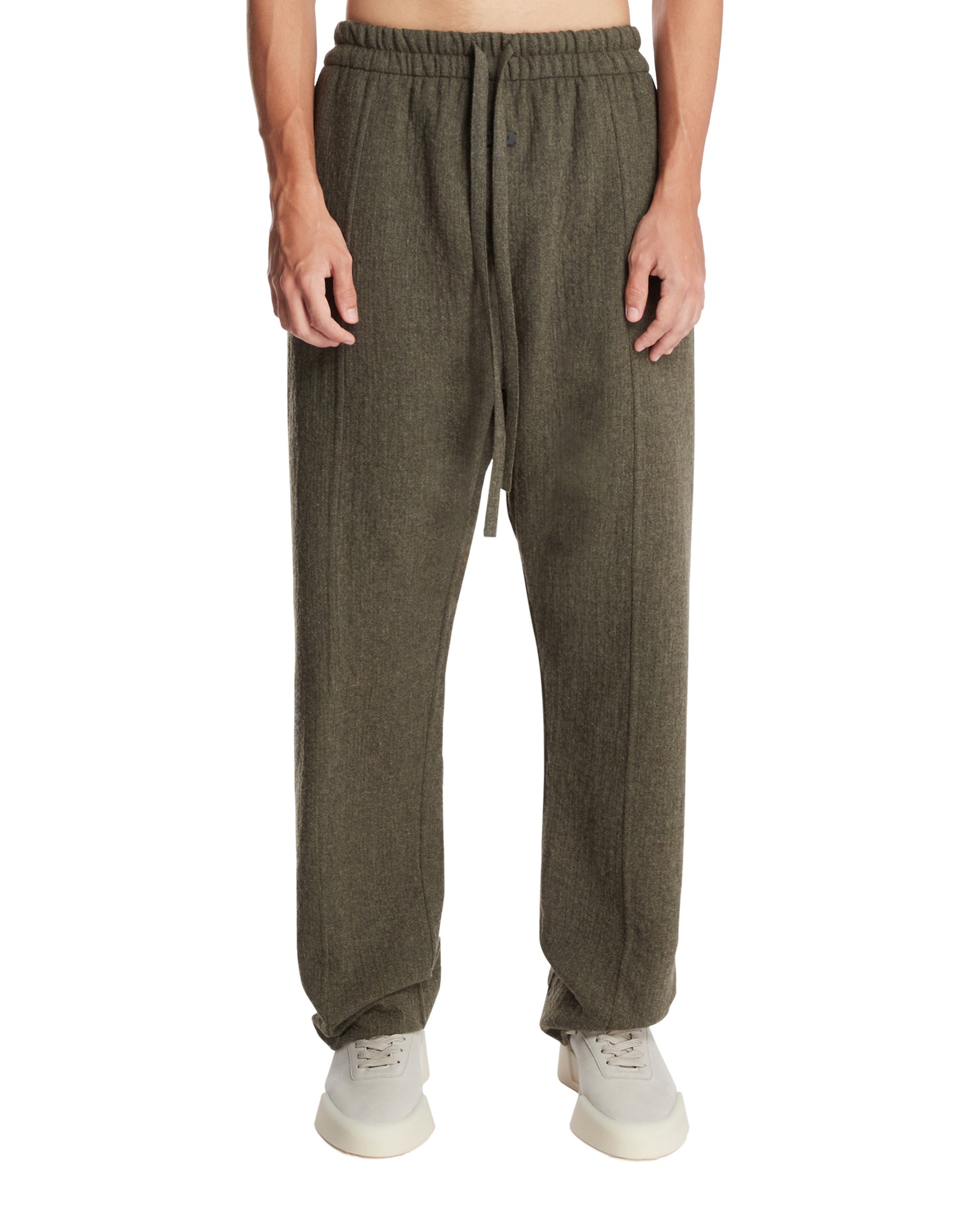 Gray Wool Trousers - 1