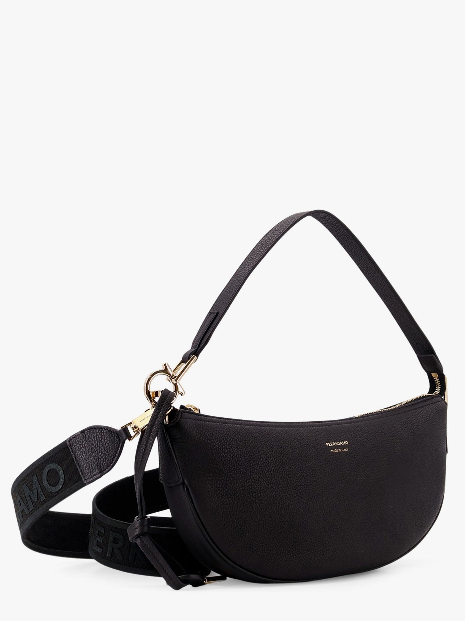 【送料&関税込】Ferragamo Hobo Bag S Hammered Leather Should FERRAGAMO Hobo bag s hammered leather shoulder bag