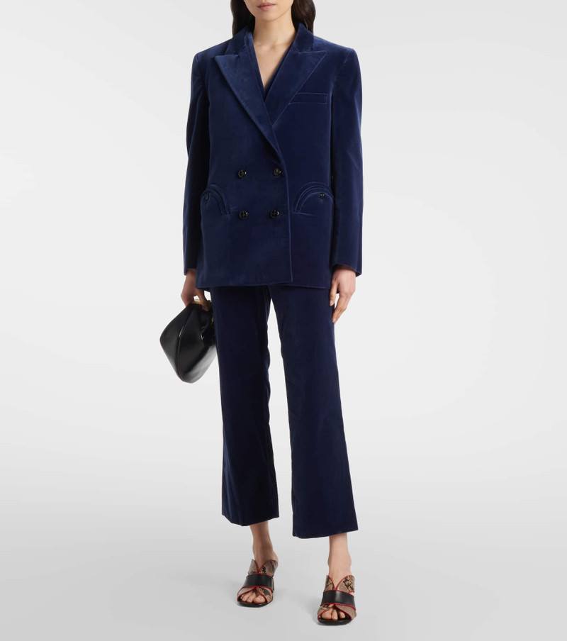 BLAZÉ MILANO Jealousy Everynight cotton velvet blazer outlook