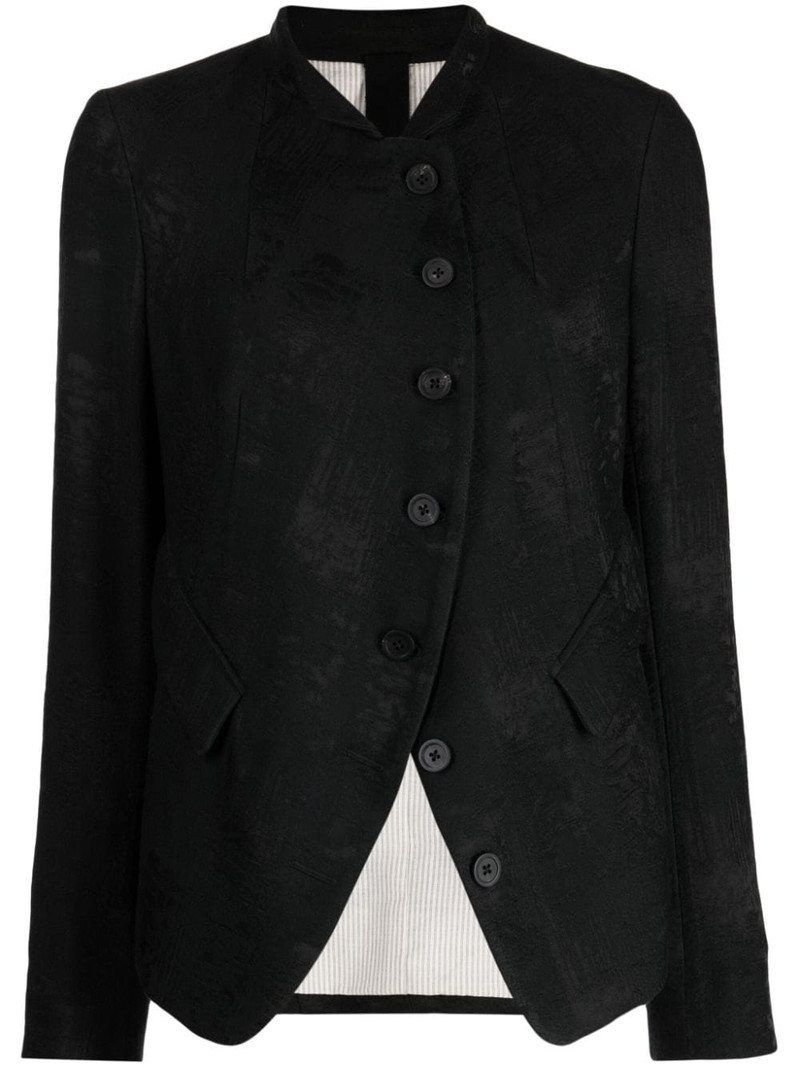 distressed off-centre blazer 1