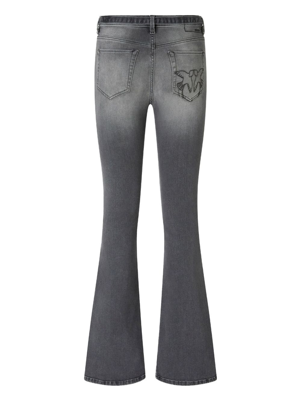 embroidered flare jeans - 2