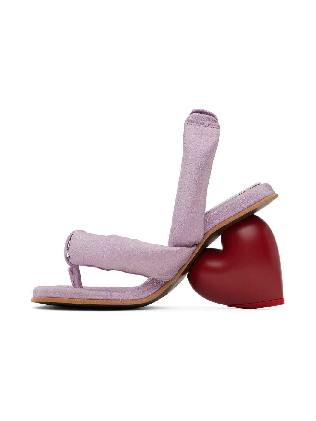 Purple Love Heeled Sandals - 3