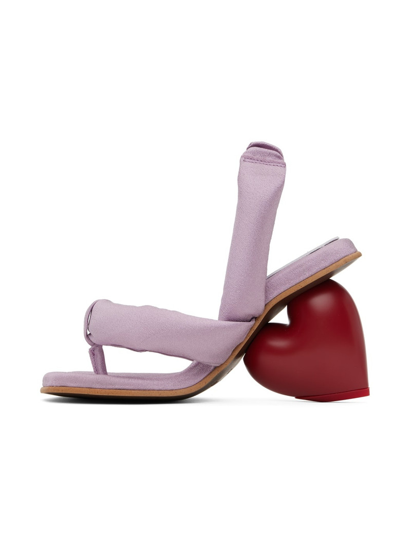 Purple Love Heeled Sandals 3