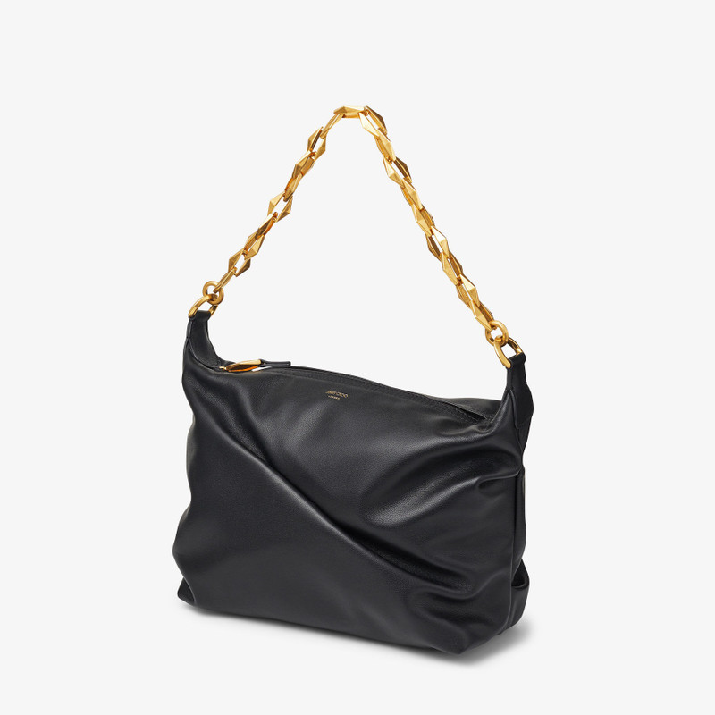 Diamond Soft Hobo S
Black Soft Calf Leather Hobo Bag with Chain Strap 6