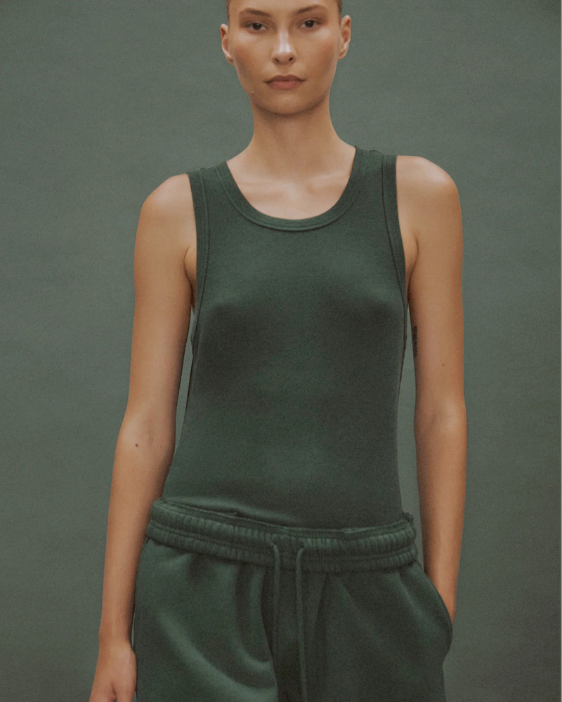 entire studios RIB TANK COLLEGE GREEN outlook