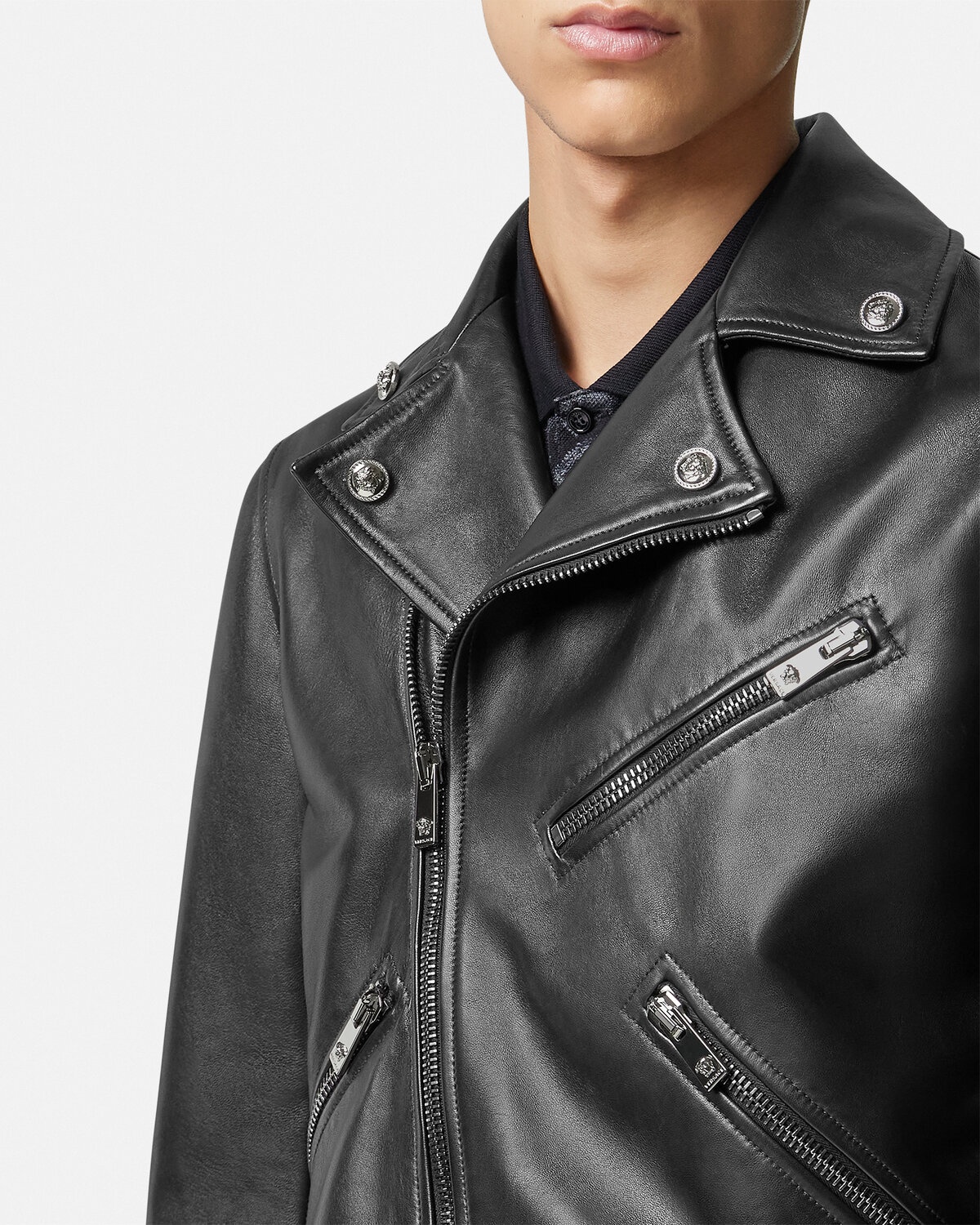 Leather Biker Jacket - 3