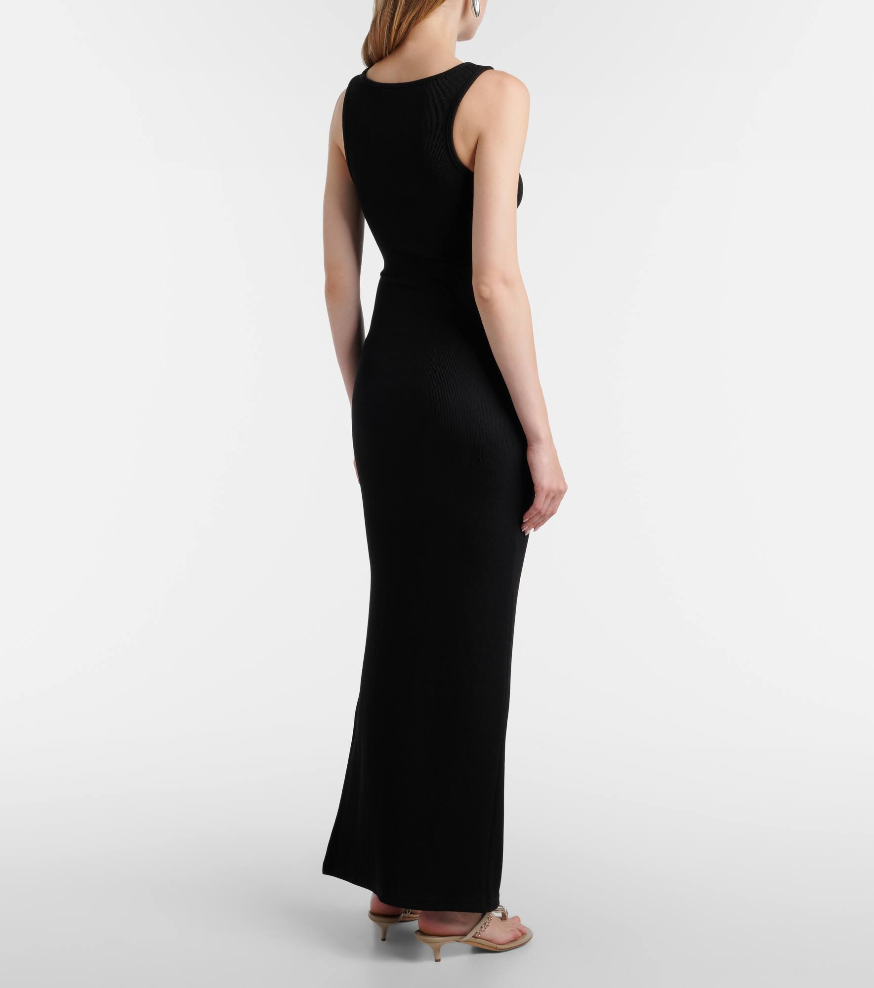 Crystal Pin embellished jersey maxi dress - 3