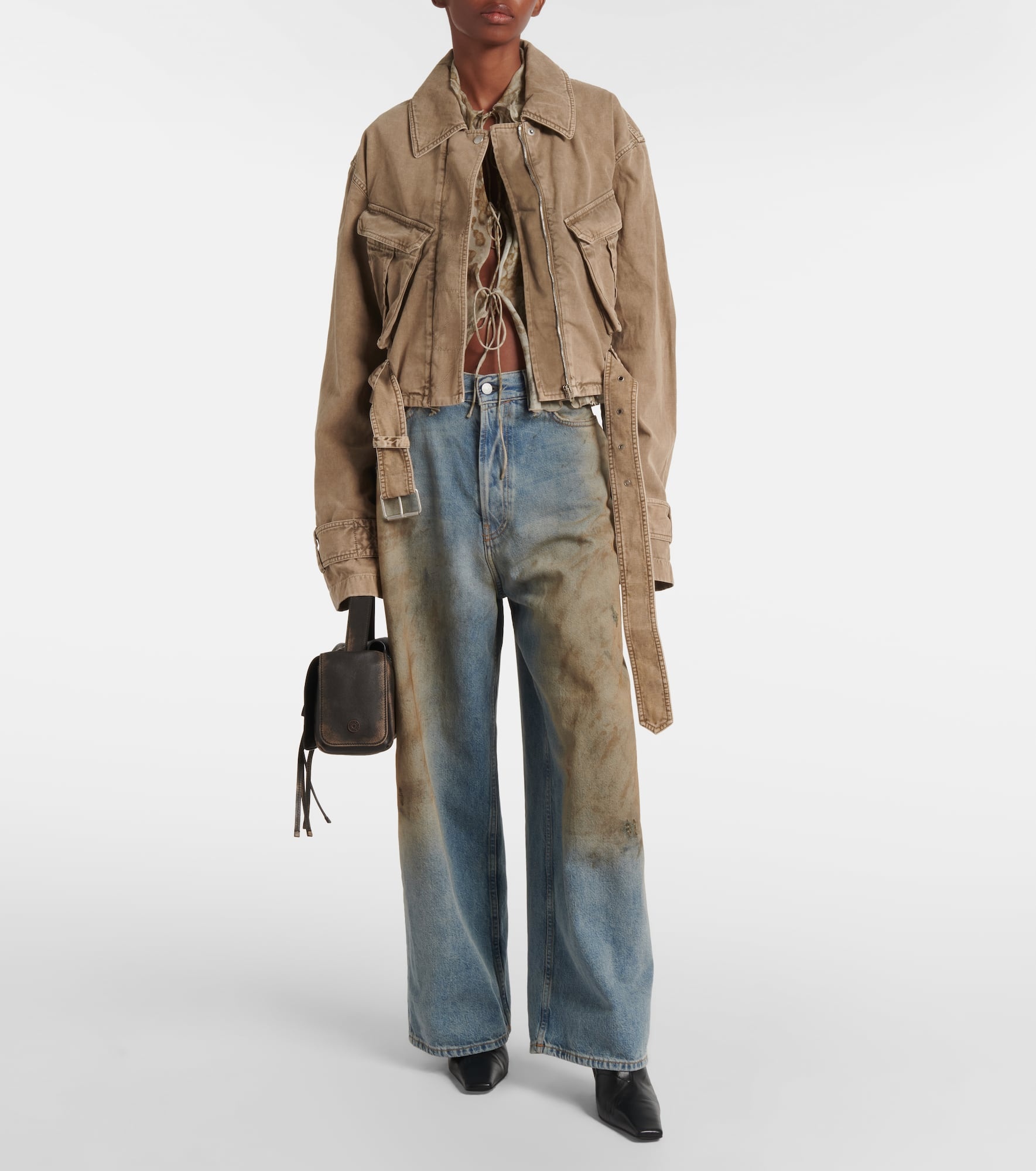 Denim cargo jacket - 2