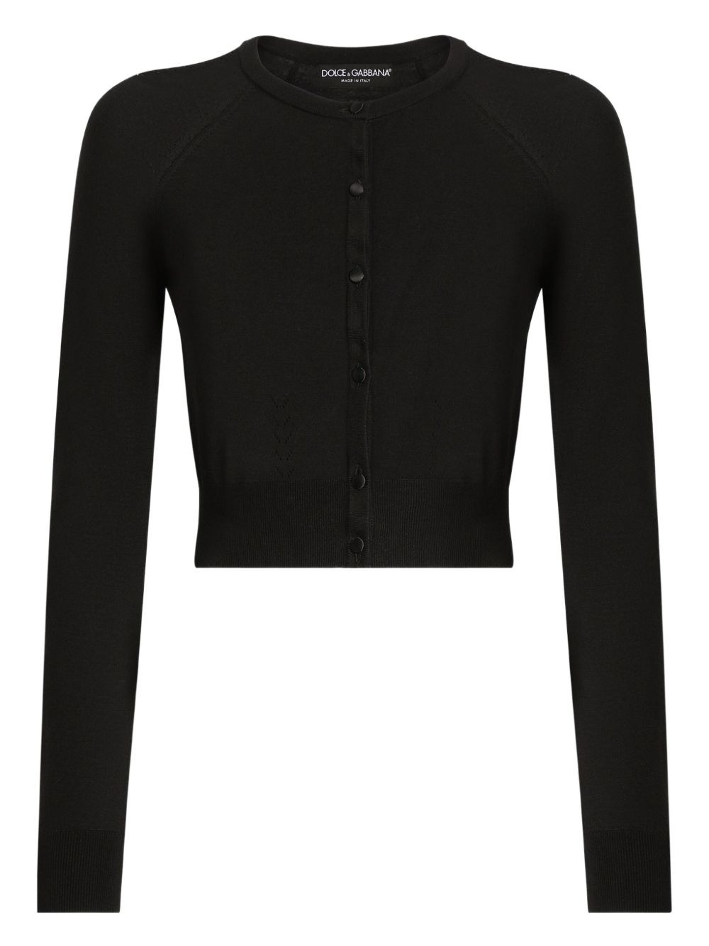 button-up cropped cardigan - 2