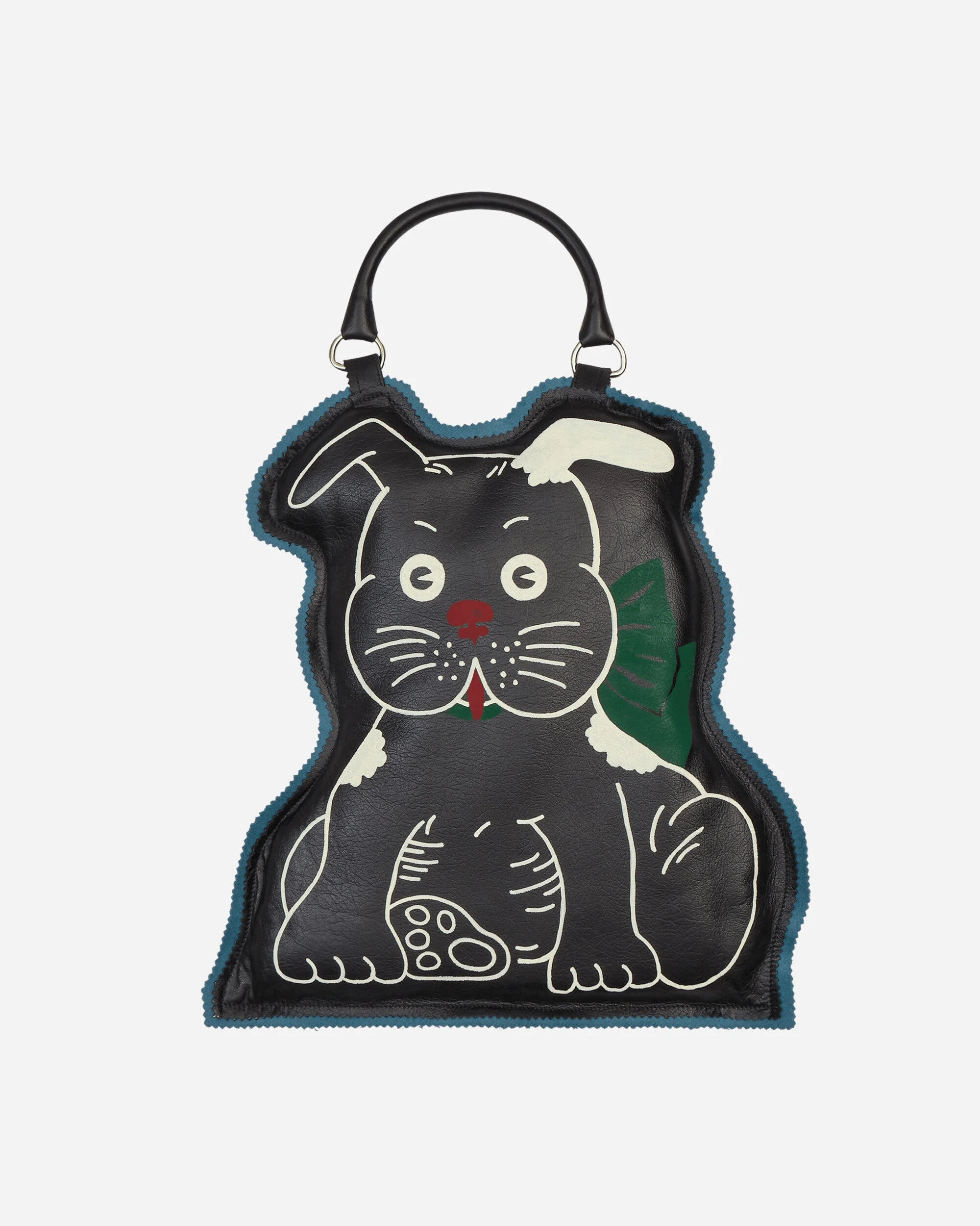 Hand Drawn Puppy Bag Black - 1