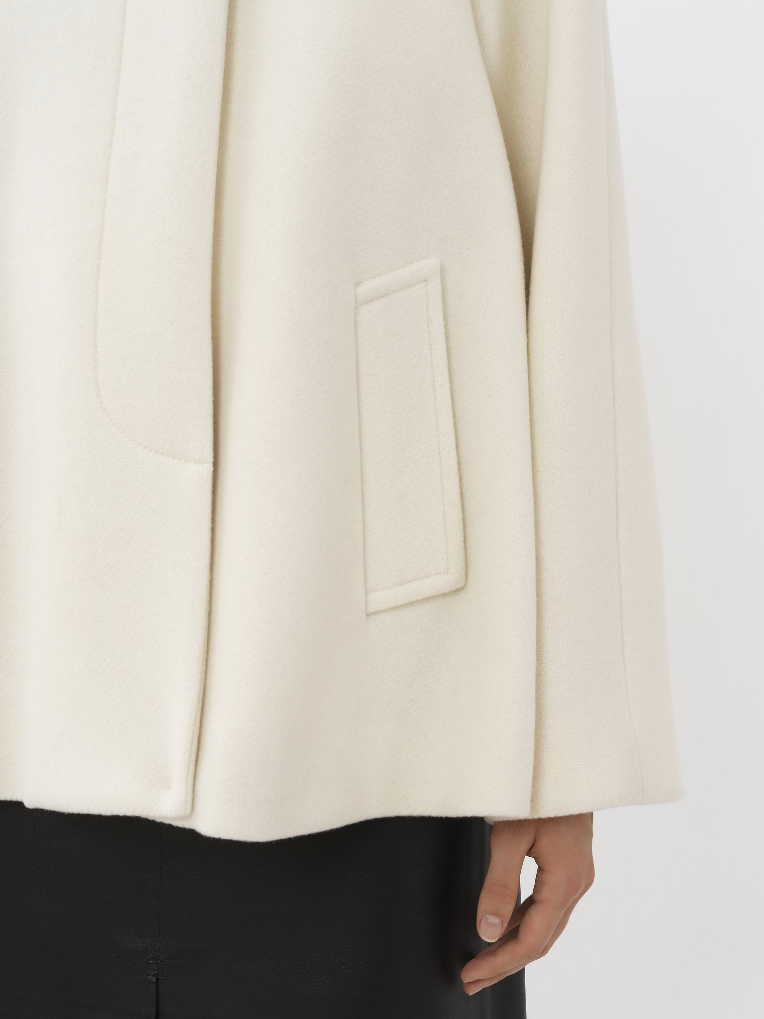 SHORT CAPE COAT - 6