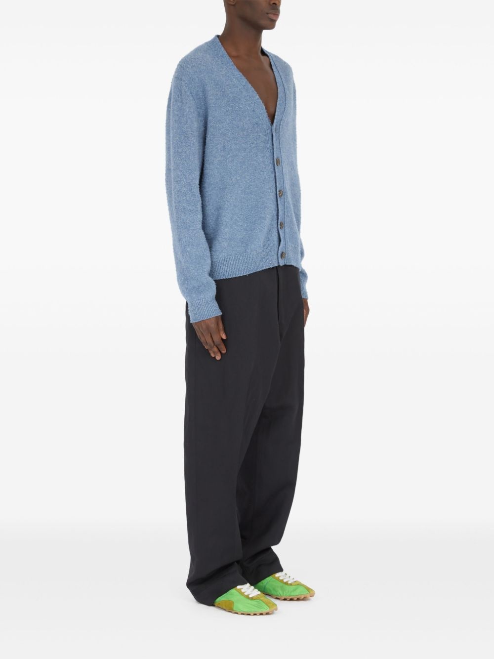 mélange-effect cardigan - 3