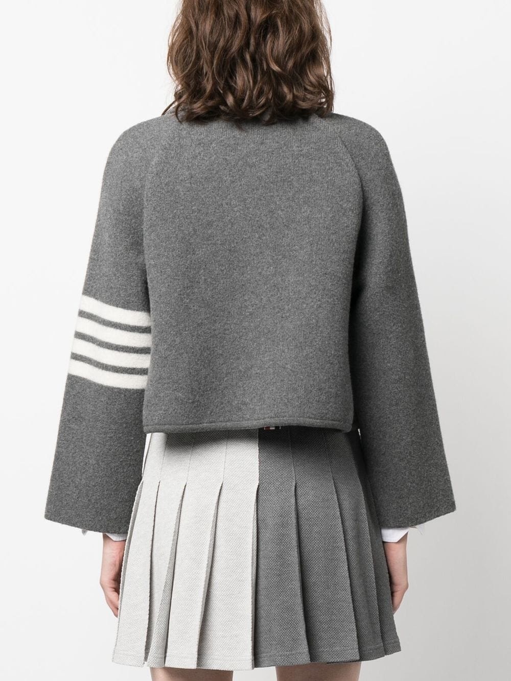 4-Bar Stripe cropped jacket - 4