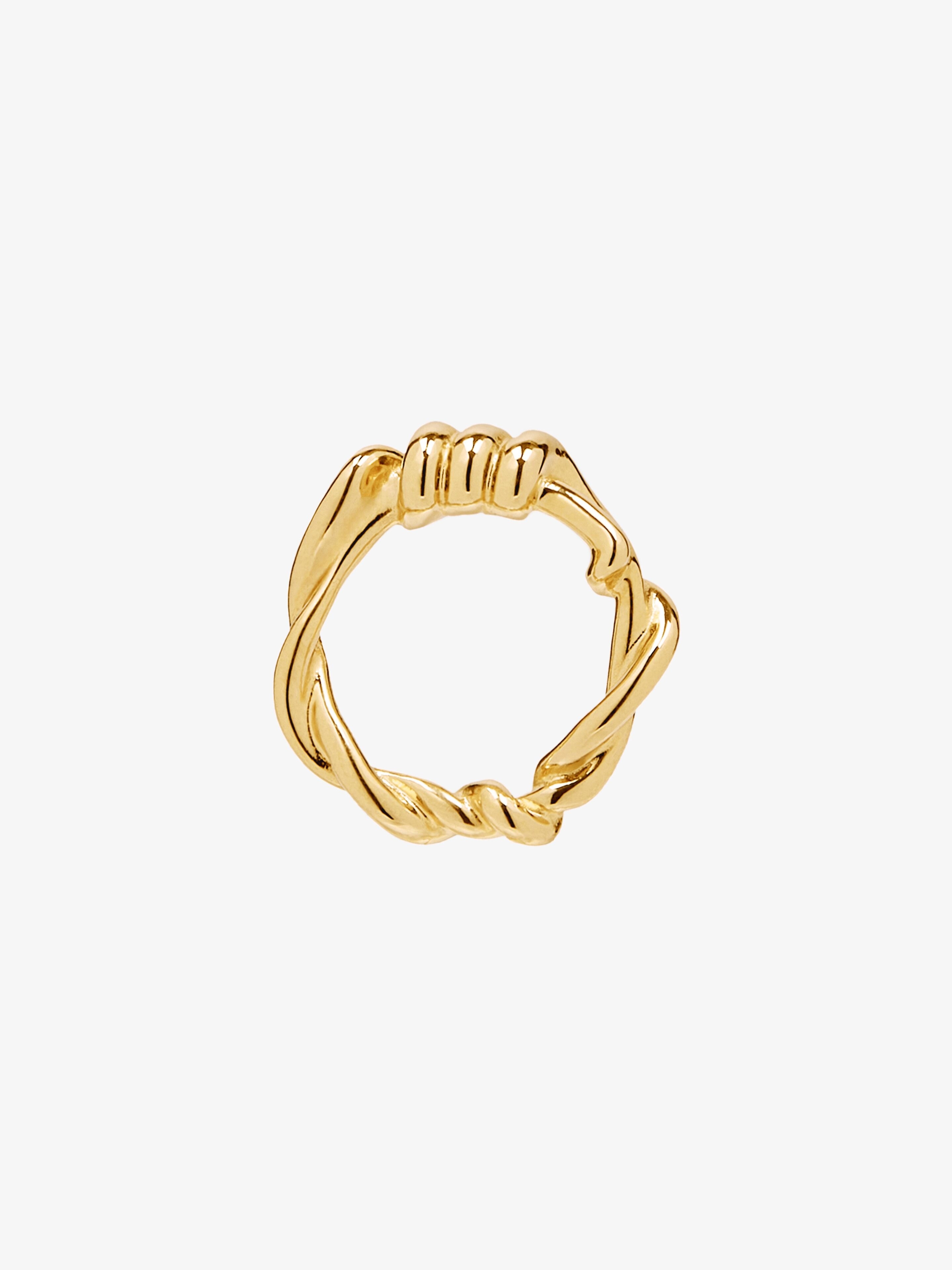 TWISTED RING IN METAL - 2