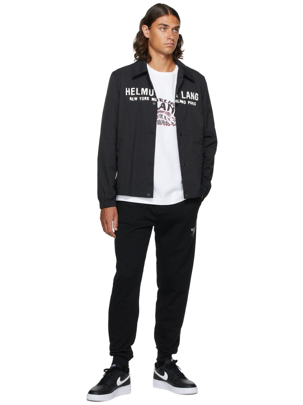 White Warp Long Sleeve T-Shirt - 4