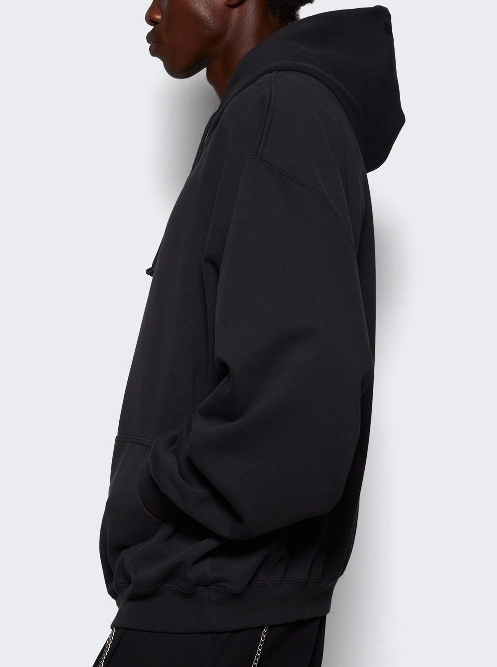 Polizei Oversized Hoodie Washed Black - 3