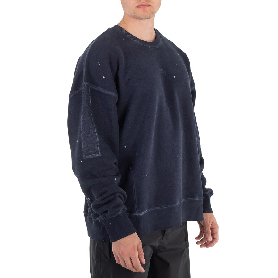 A Cold Wall Studio Cotton Crewneck Sweatshirt- Navy - 5