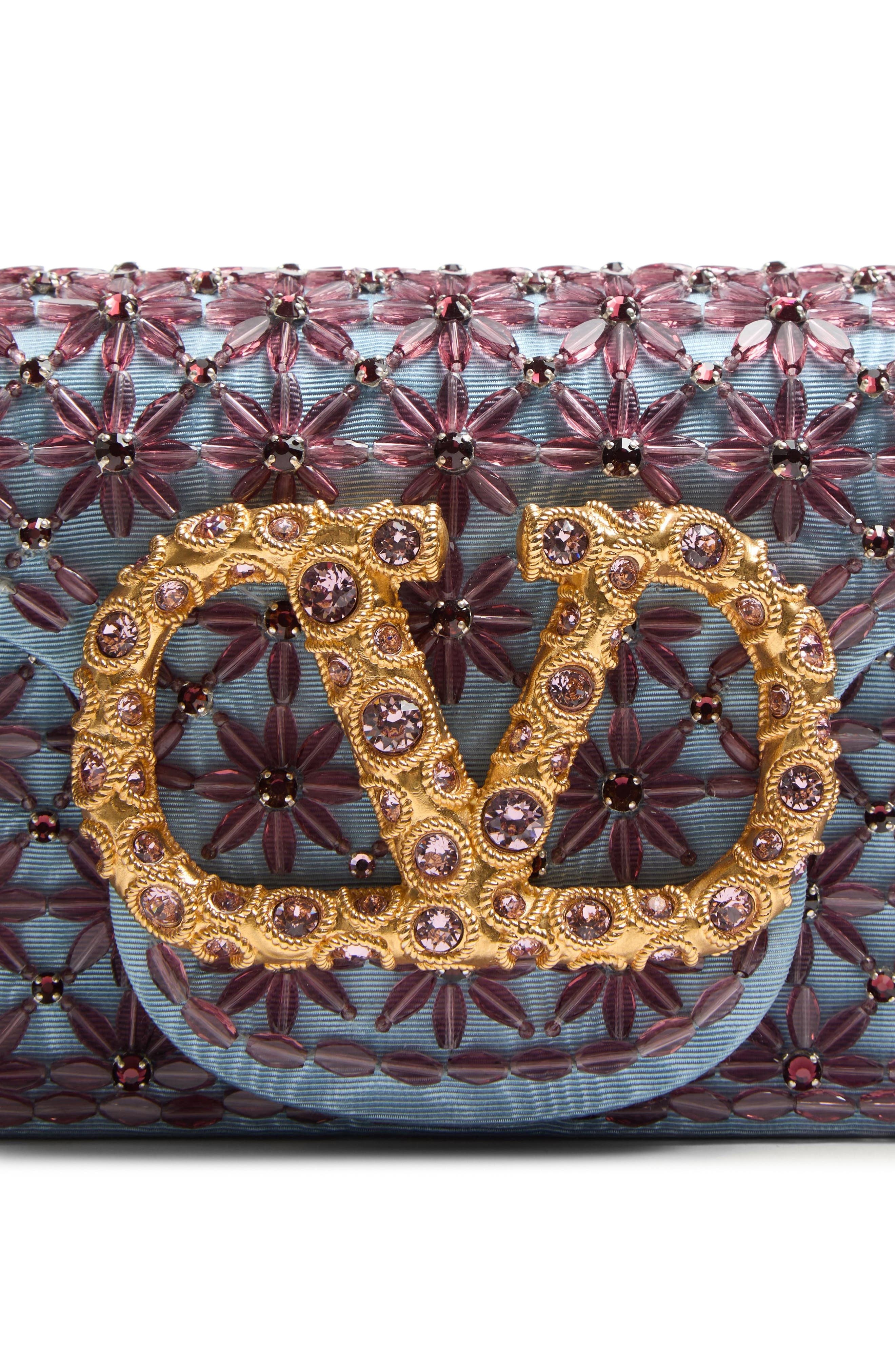 Valentino Garavani Small Locò Jeweled Shoulder Bag in Amethyst at Nordstrom - 5