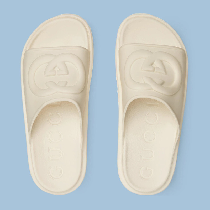 GUCCI Men's Interlocking G slide sandal outlook