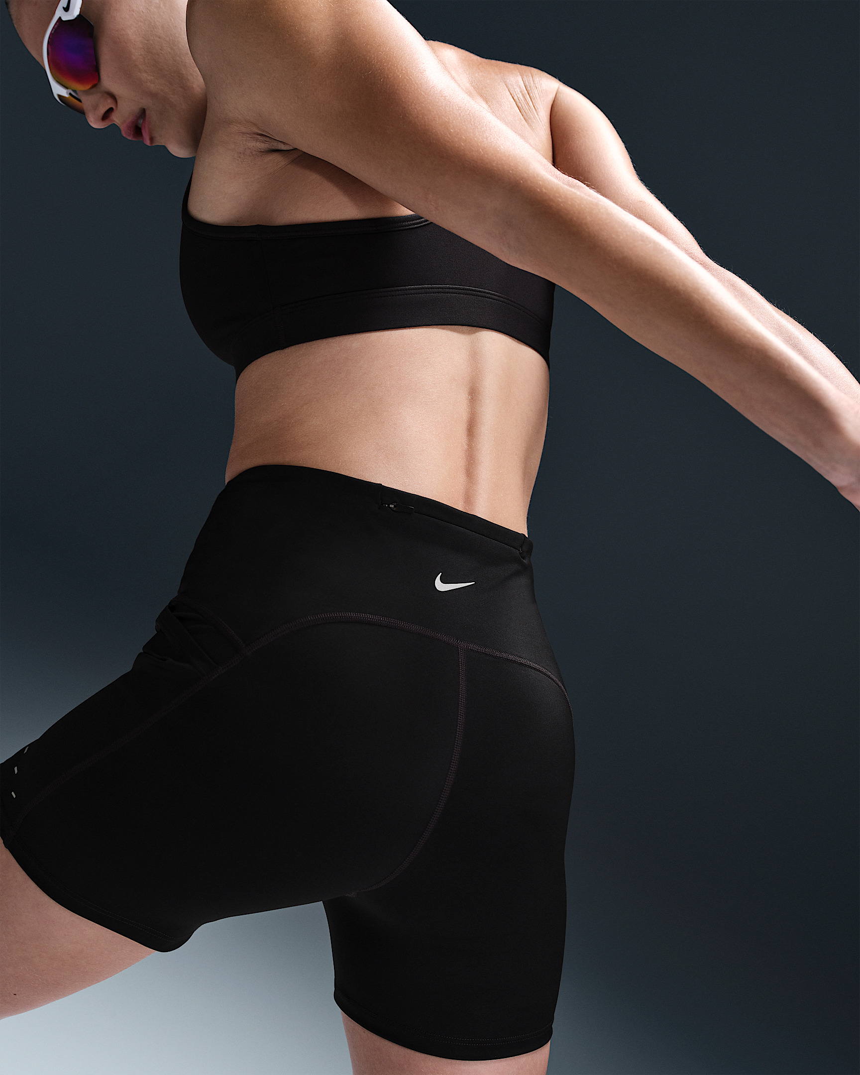 Nike Swift Women's High-Waisted 4" Tight Running Shorts with Pockets - 3