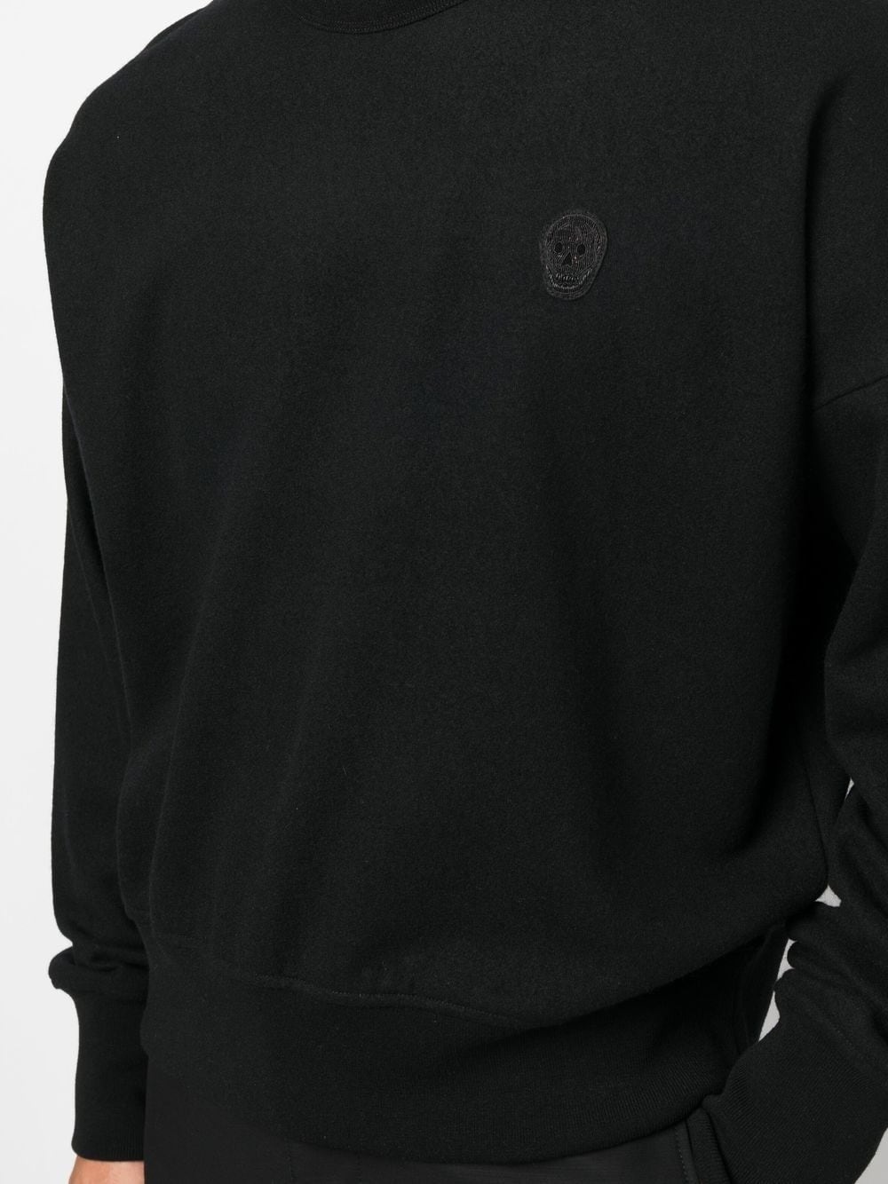 logo-patch wool sweatshirt - 5