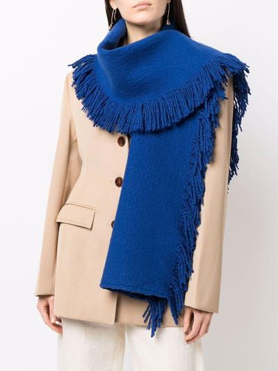 UMA WANG fringed wool scarf outlook