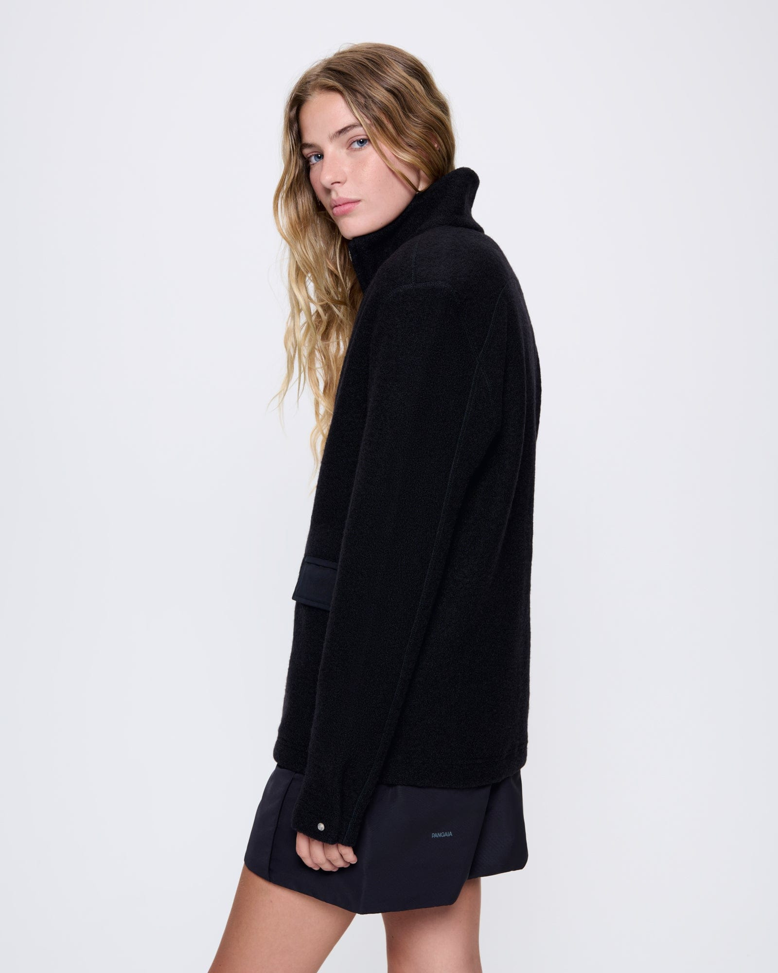 Women's DNA Utility Wool Jacket - Black - 4