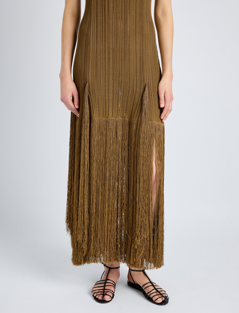 Everly 드레스 에 Viscose Fringe Knit 5