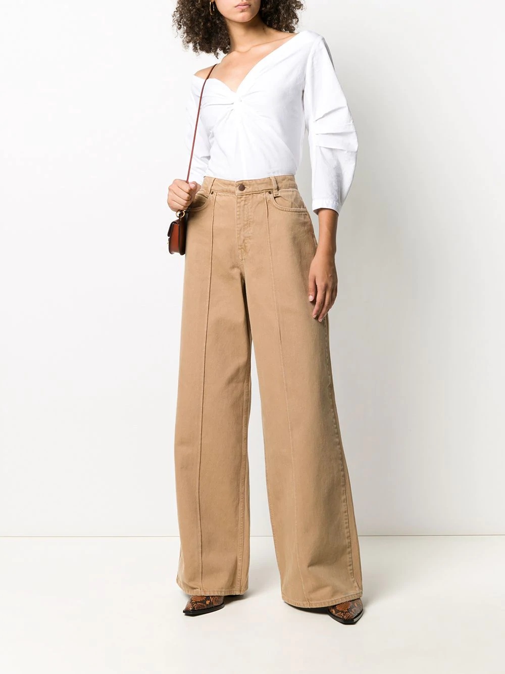 high-rise wide leg jeans  - 2