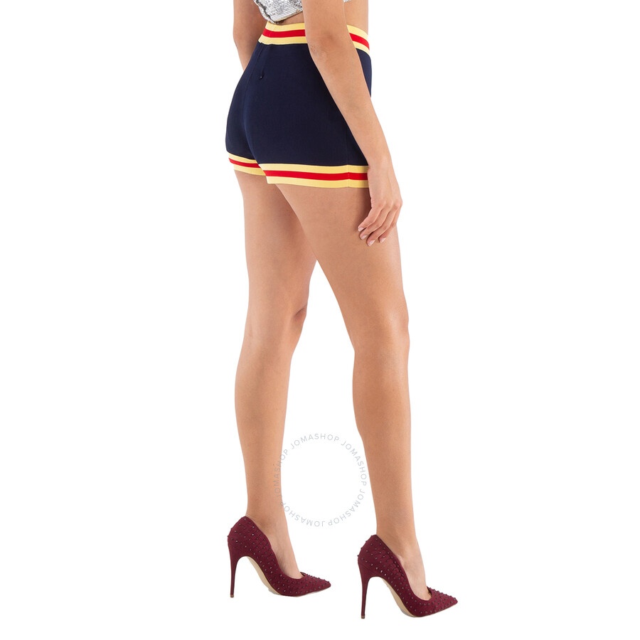 Rabanne Knitted Striped Pantalon Shorts - 5